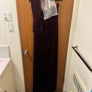 Doll's Kill Velvet Gown (with gloves)